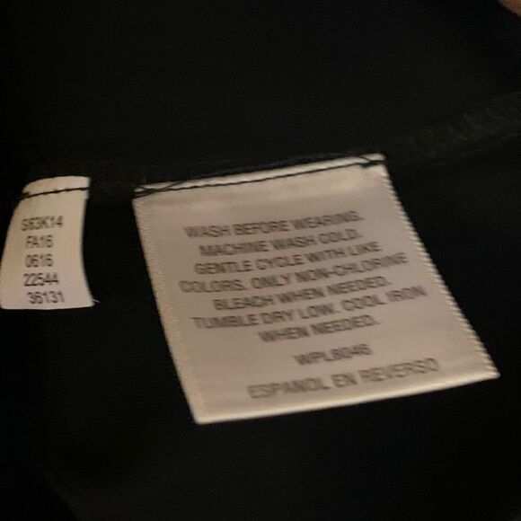 Tasso Elba Faux Suede Shirt Black Long Sleeves Sz Large NWOT Gorgeous - Picture 4 of 5